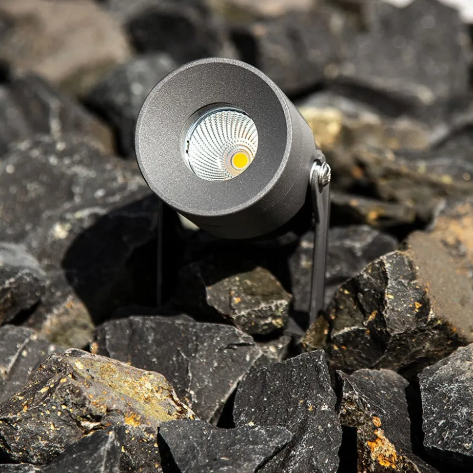 EVN Merlo LED havespot med jordspyd, 3.000K, 10W