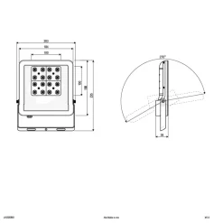 EVN Panthera udendørs LED-spot IP65 50W 4.000K