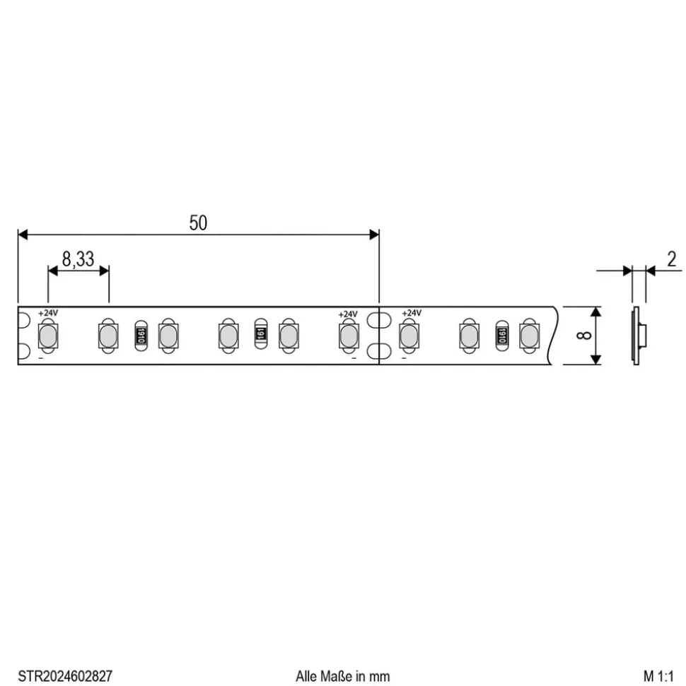 EVN STR2024 LED-stripe IP20 5 m 48 W 2.700 K