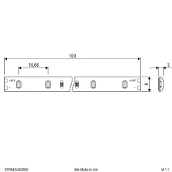 EVN STR5424 LED-stripe IP54 5 m 24 W 3.000 K