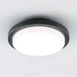 EVN Tectum LED udendørs loftlampe, rund, Ø 24,6 cm