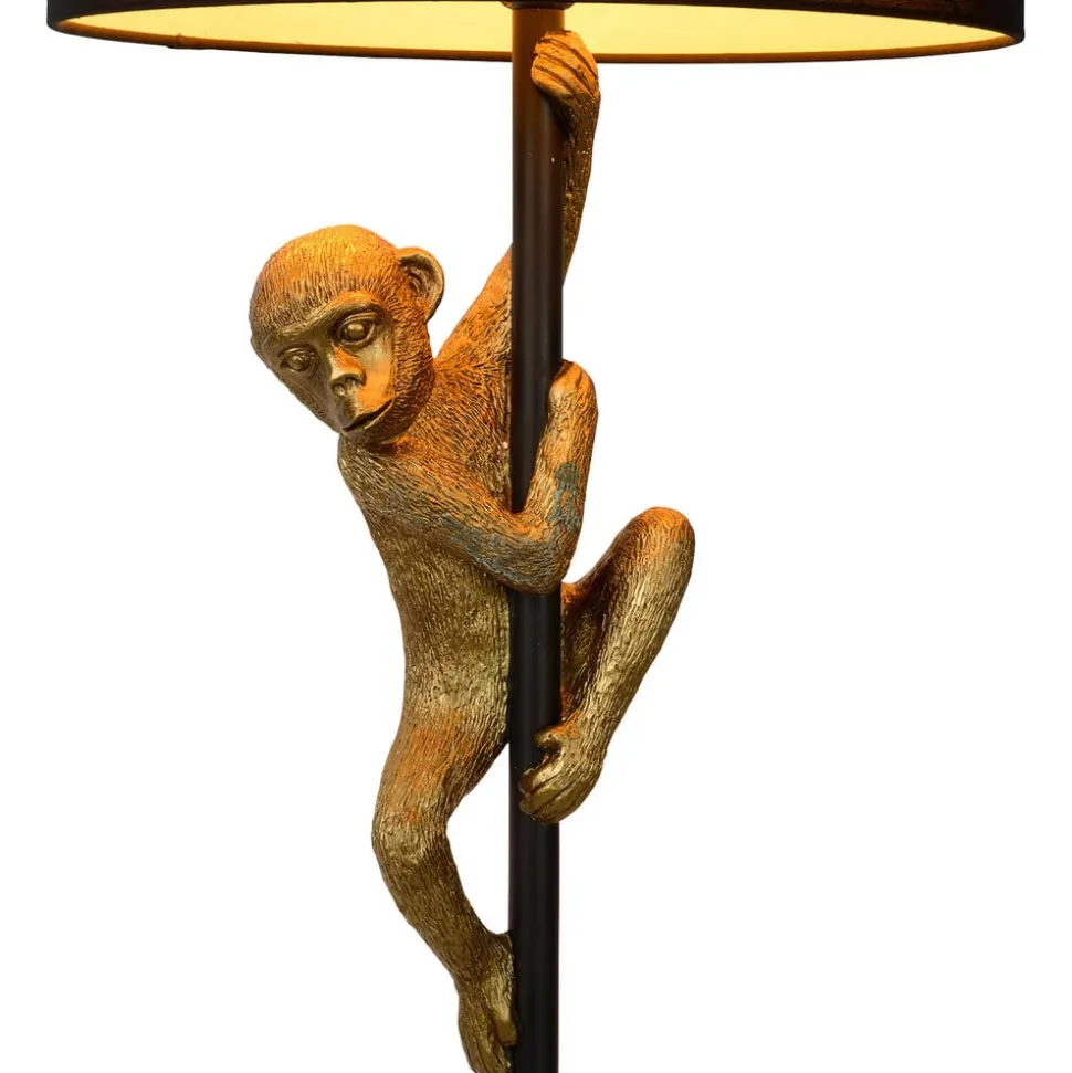 Extravaganza Chimp gulvlampe, guld mat/sort