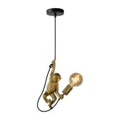 Extravaganza Chimp pendel, guld mat/sort