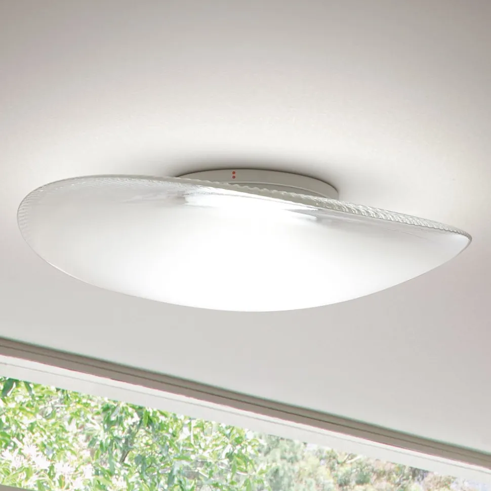 Fabbian Loop - LED-loftlampe i glas, 3000K