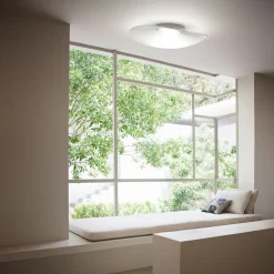 Fabbian Loop - LED-loftlampe i glas, 3000K