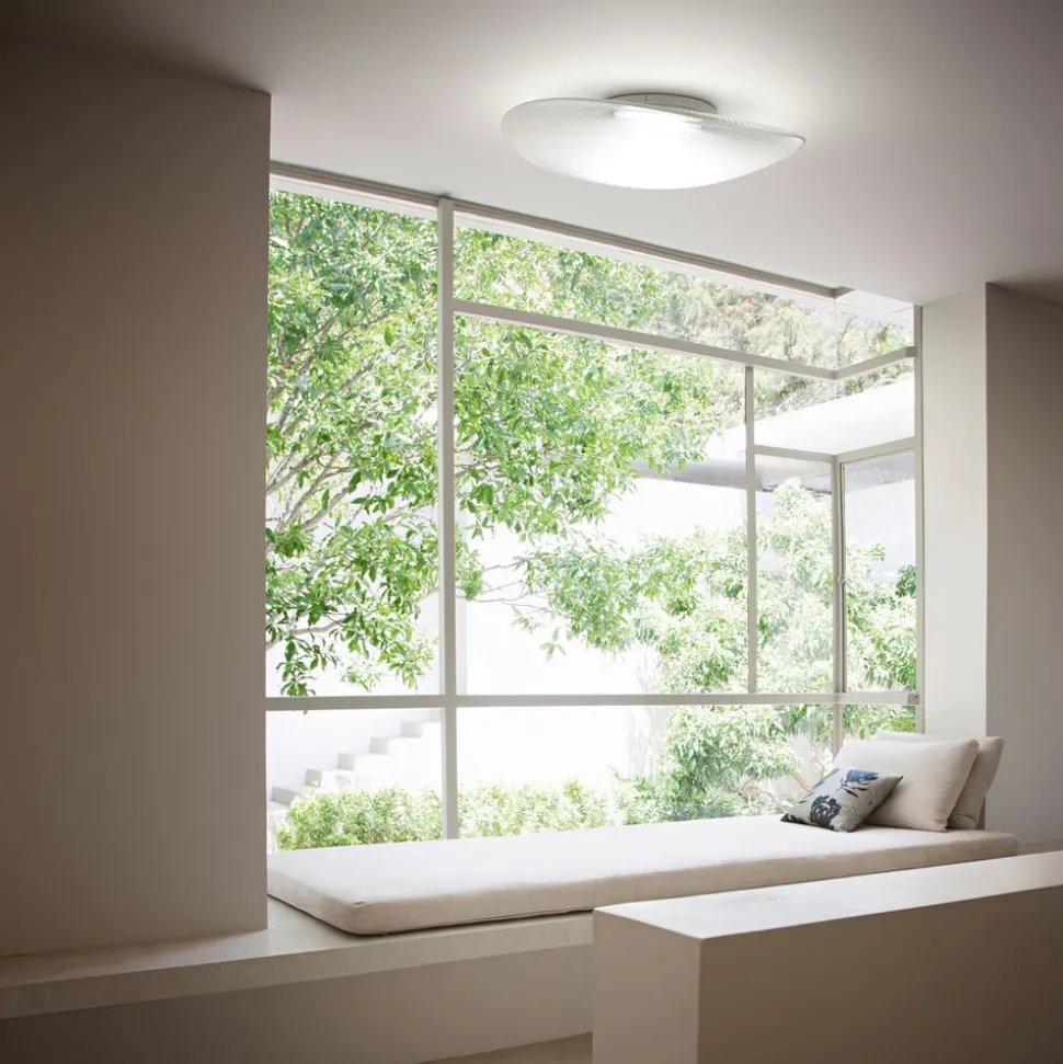 Fabbian Loop - LED-loftlampe i glas, 3000K
