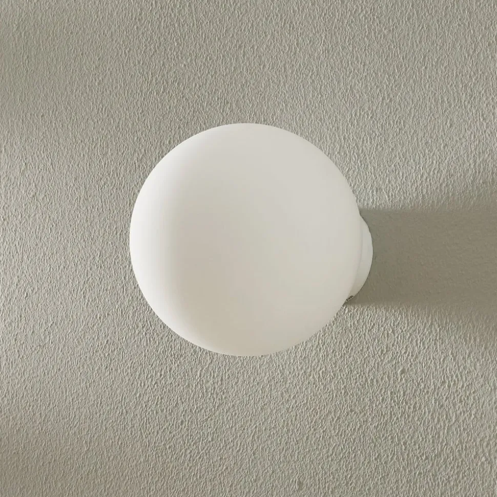 Fabbian Lumi Sfera væglampe i glas, Ø 14 cm