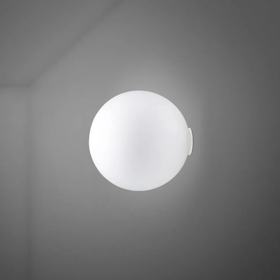 Fabbian Lumi Sfera væglampe i glas, Ø 20 cm