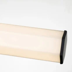 Facet Dual LED-væglampe til badeværelset, sort, 2 lyskilder, bredde 66 cm