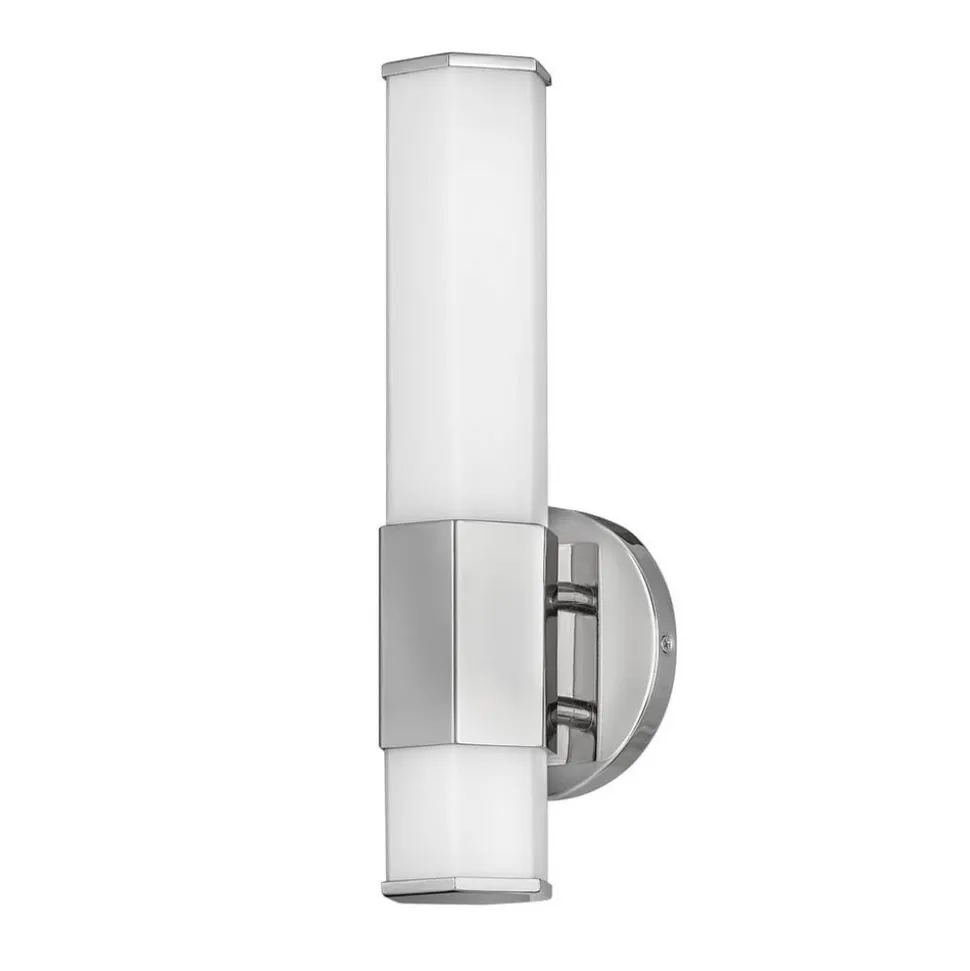 Facet Single LED-væglampe til bad, 3.000 K, krom