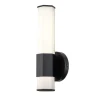 Facet Single LED-væglampe til bad, 3.000 K, sort