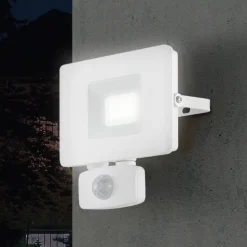 Faedo 3 udendørs LED-spot med sensor, hvid, 20 W