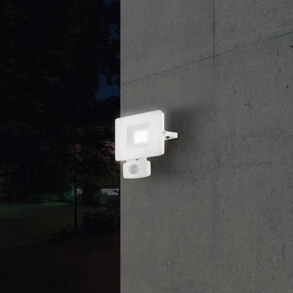 Faedo 3 udendørs LED-spot med sensor, hvid, 20 W