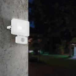 Faedo 3 udendørs LED-spot med sensor, hvid, 10 W
