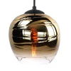 Fantasy Apple-lampeskærm, guld, Ø 22 cm, glas