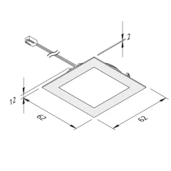 FAQ 58 integreret LED-møbellys 3 stk, 3 W, 3.000 K