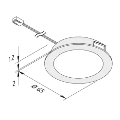 FAR 58 integreret LED-møbellys 3 stk, 3 W, 4.000 K