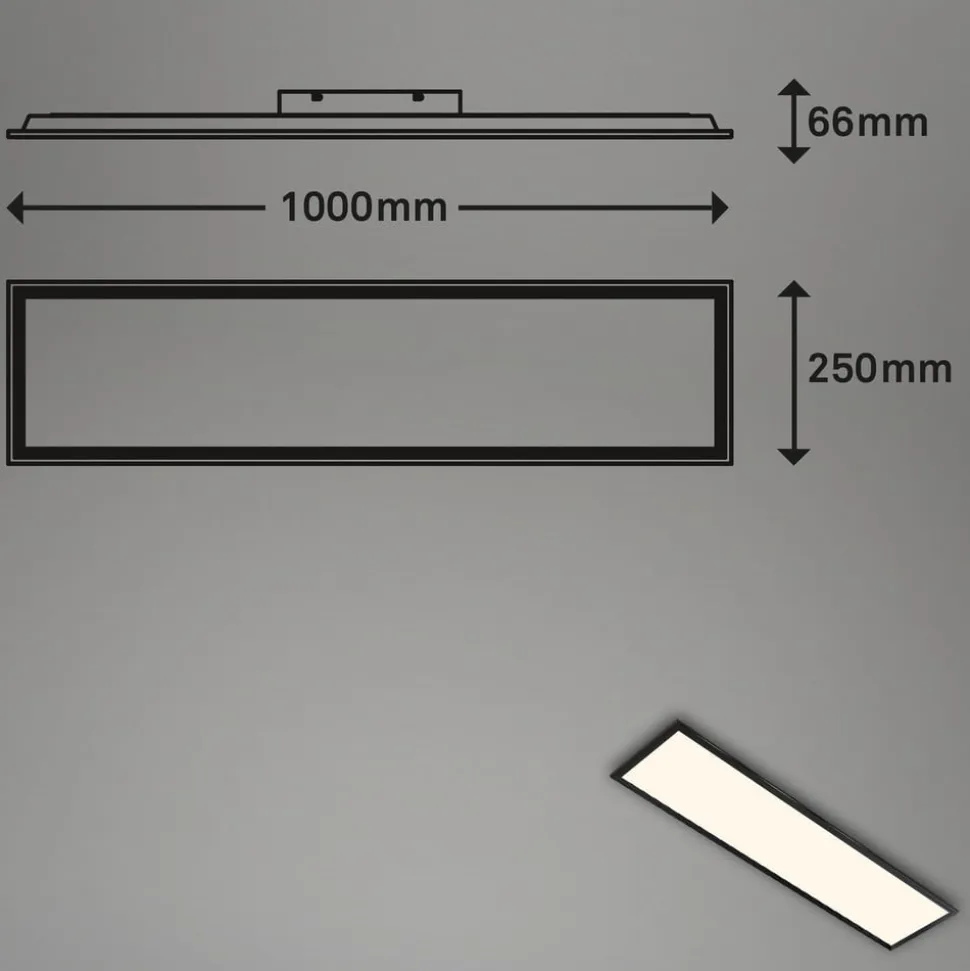 Farvet LED-panel, dæmpbart, RGB, CCT, 100x25cm