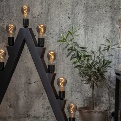Filamentpære A60 E27 3W 1800K røgfarvet glas