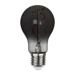 Filamentpære A60 E27 3W 1800K røgfarvet glas
