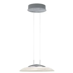 Findus LED-pendellampe, mat nikkel/krom