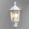 Firenze udendørs væglampe, halvcirkel sensor, hvid