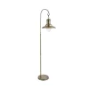Fisherman gulvlampe, metal, antik messingfarve, E27, 161 cm