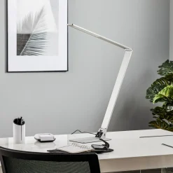 Flad LED-skrivebordslampe Wasp af aluminium