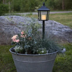 Flame Lantern LED-gravlygte, højde 52 cm