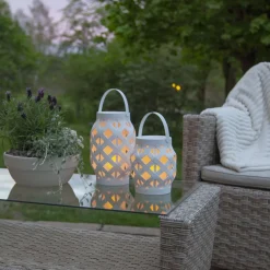 Flame Lantern LED-lygte, hvid, højde 16 cm