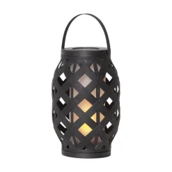 Flame Lantern LED-lygte, sort, højde 23 cm