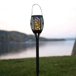 Flame LED-solcellelampe, tre anvendelsesmuligheder, 42 cm