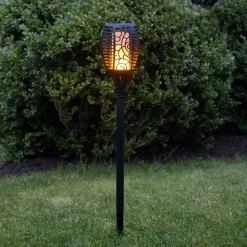 Flame LED-solcellelampe, tre anvendelsesmuligheder, 54 cm