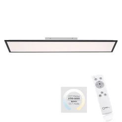 Flat LED-monteringspanel, CCT, sort, 119 x 29 cm