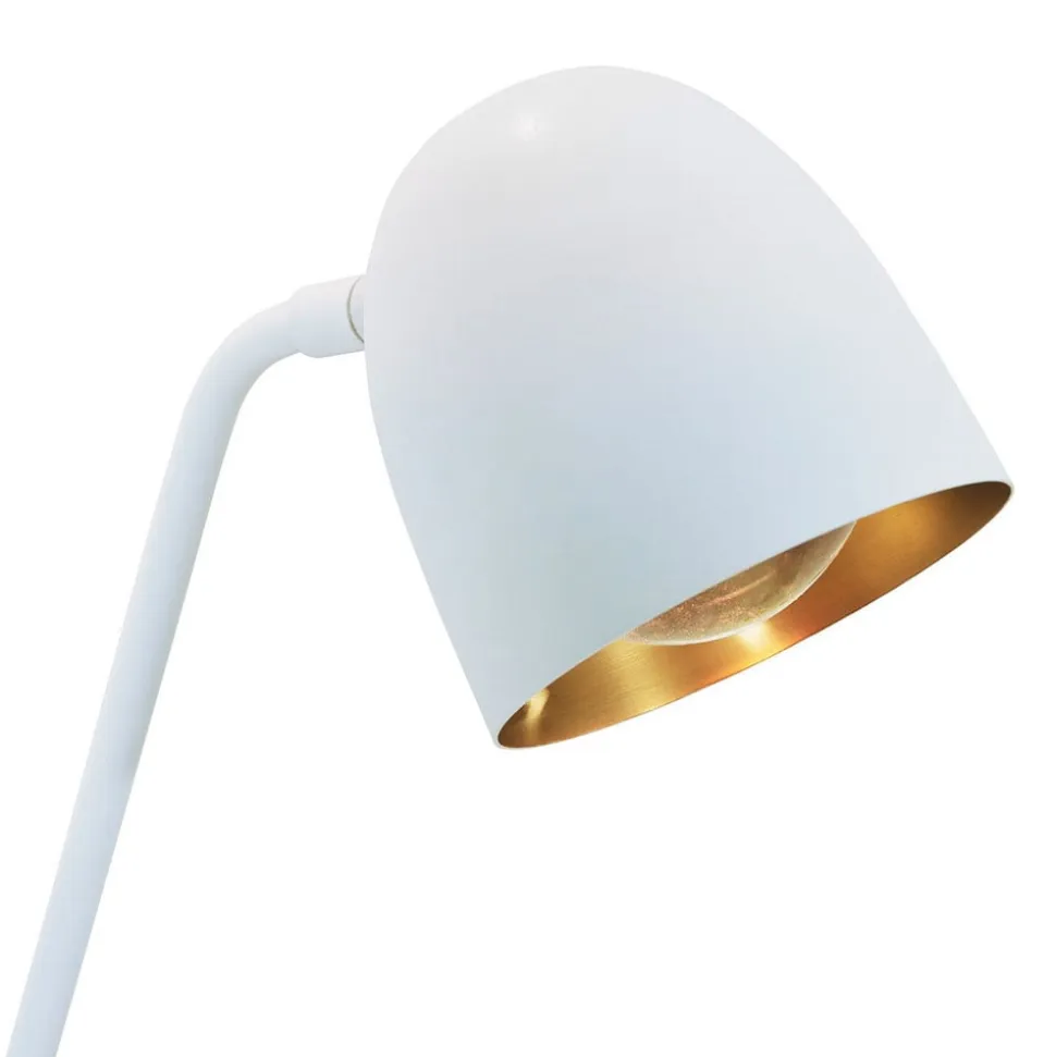 Fleksibel justerbar LED-gulvlampe Speers F hvid
