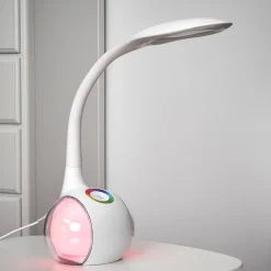 Fleksibel LED-bordlampe Paula, hvid