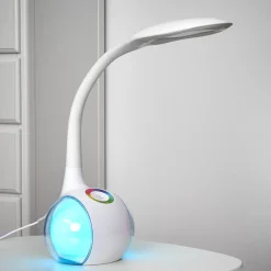 Fleksibel LED-bordlampe Paula, hvid