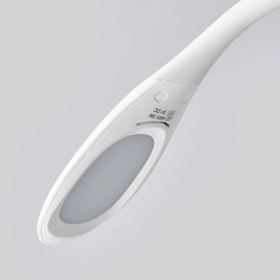 Fleksibel LED-bordlampe Paula, hvid