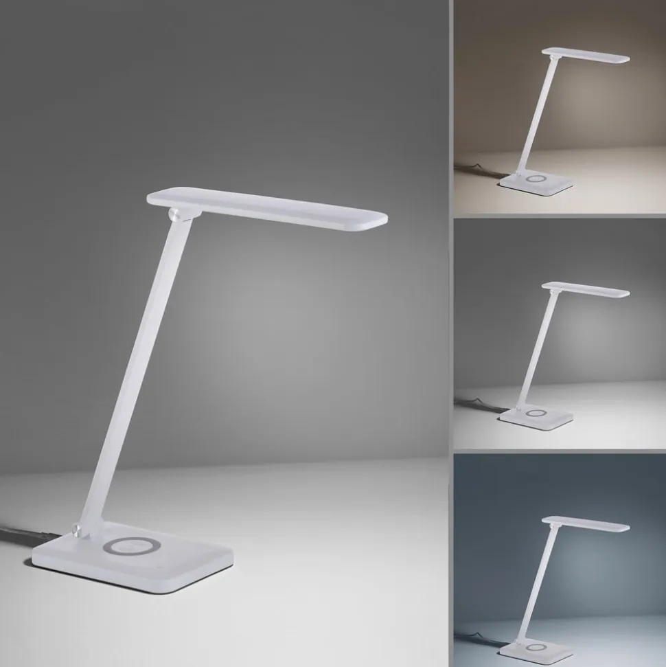 Florentina LED-skrivebordslampe, hvid