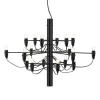FLOS 2097/18 LED-lysekrone, matteret, sort