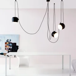 FLOS Aim LED-designer-pendellampe, sort