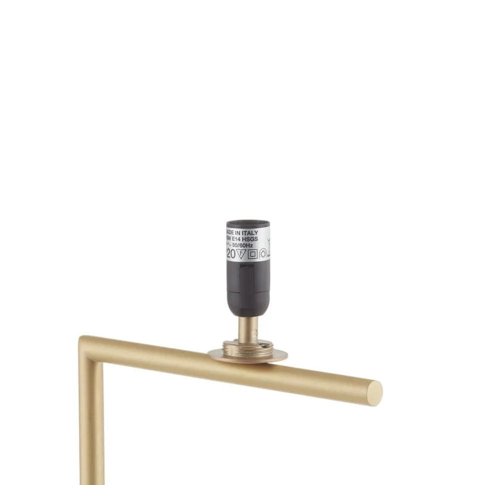 FLOS IC F1 gulvlampe, børstet messing