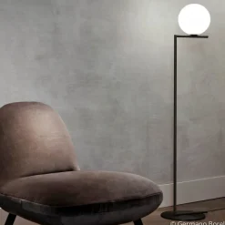 FLOS IC F2 gulvlampe sort Ø 30 cm