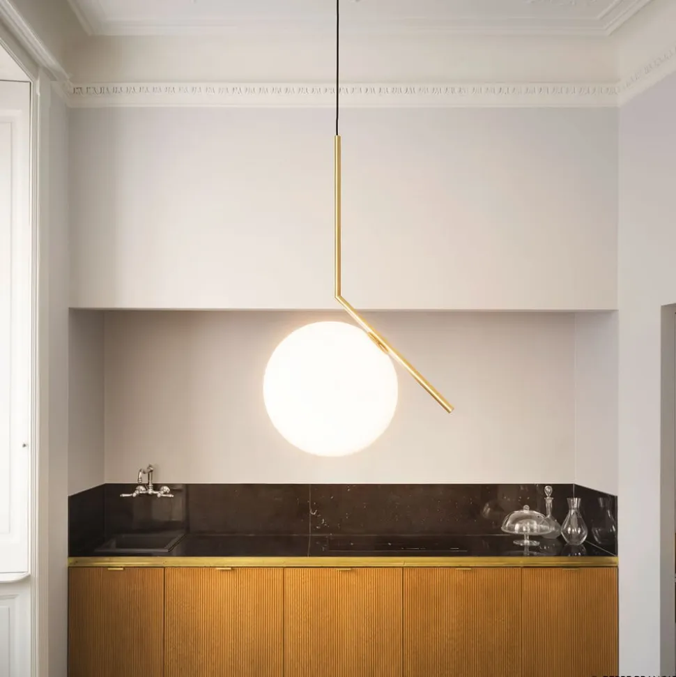 FLOS IC S2 designer hængelampe, messing