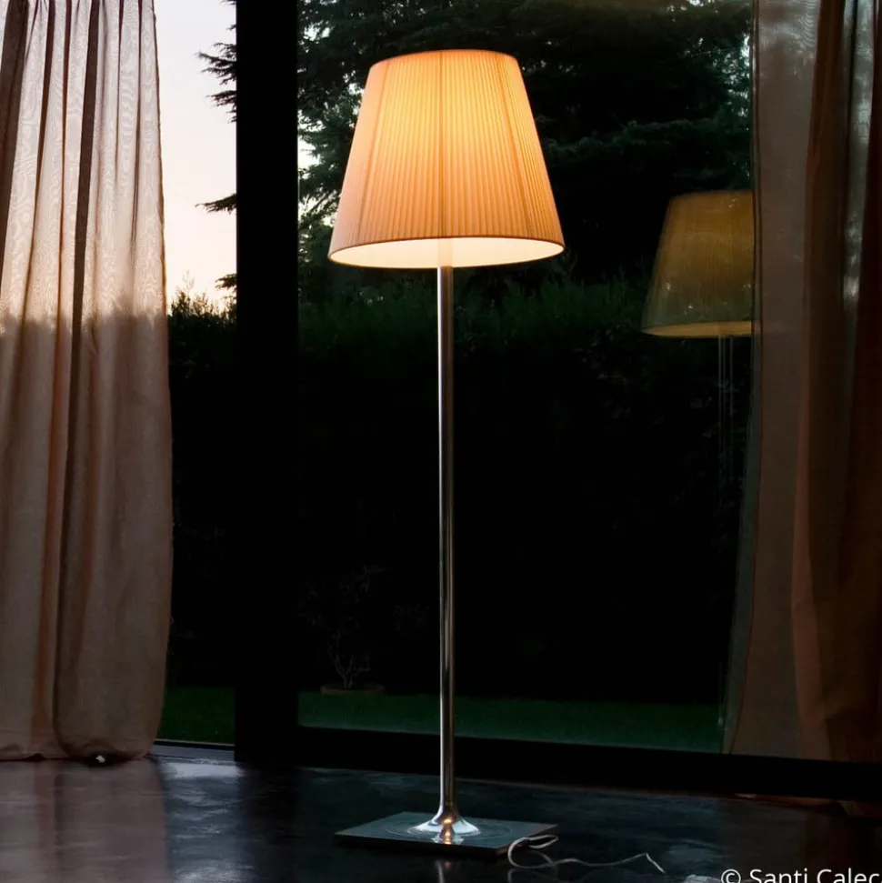 FLOS KTribe F3 gulvlampe med stofskærm, beige
