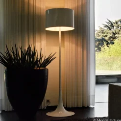 FLOS Spun Light F - hvid gulvlampe
