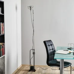 FLOS Toio Limited Edition gulvlampe, sort, metal, 195 cm