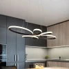 Fly LED-pendel, mat sort, 3.000 K, 83 cm x 45 cm