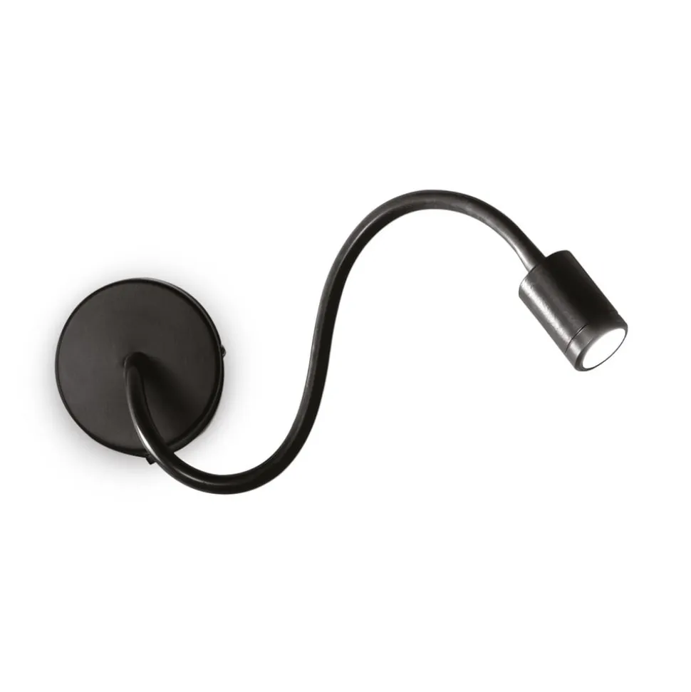 Focus fleksibel LED-væglampe, sort
