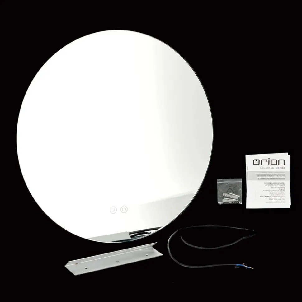 Focus LED-spejl, Ø 45 cm, CCT, antidug, berøringsdæmper
